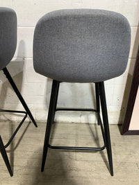 Palmetto Grey Barstools (Pair)