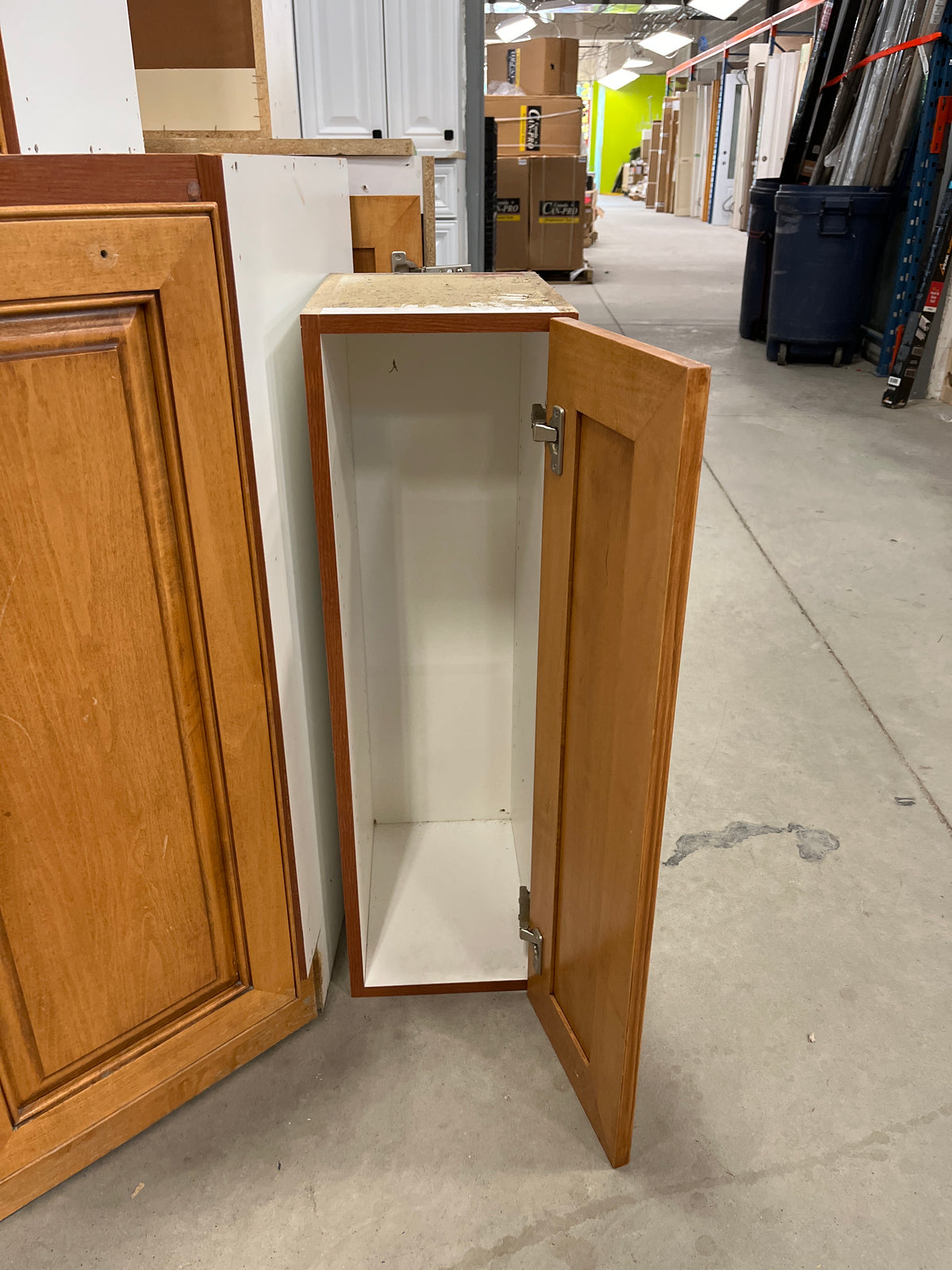 9 Pc Maple Color Kitchen Cabinet Set