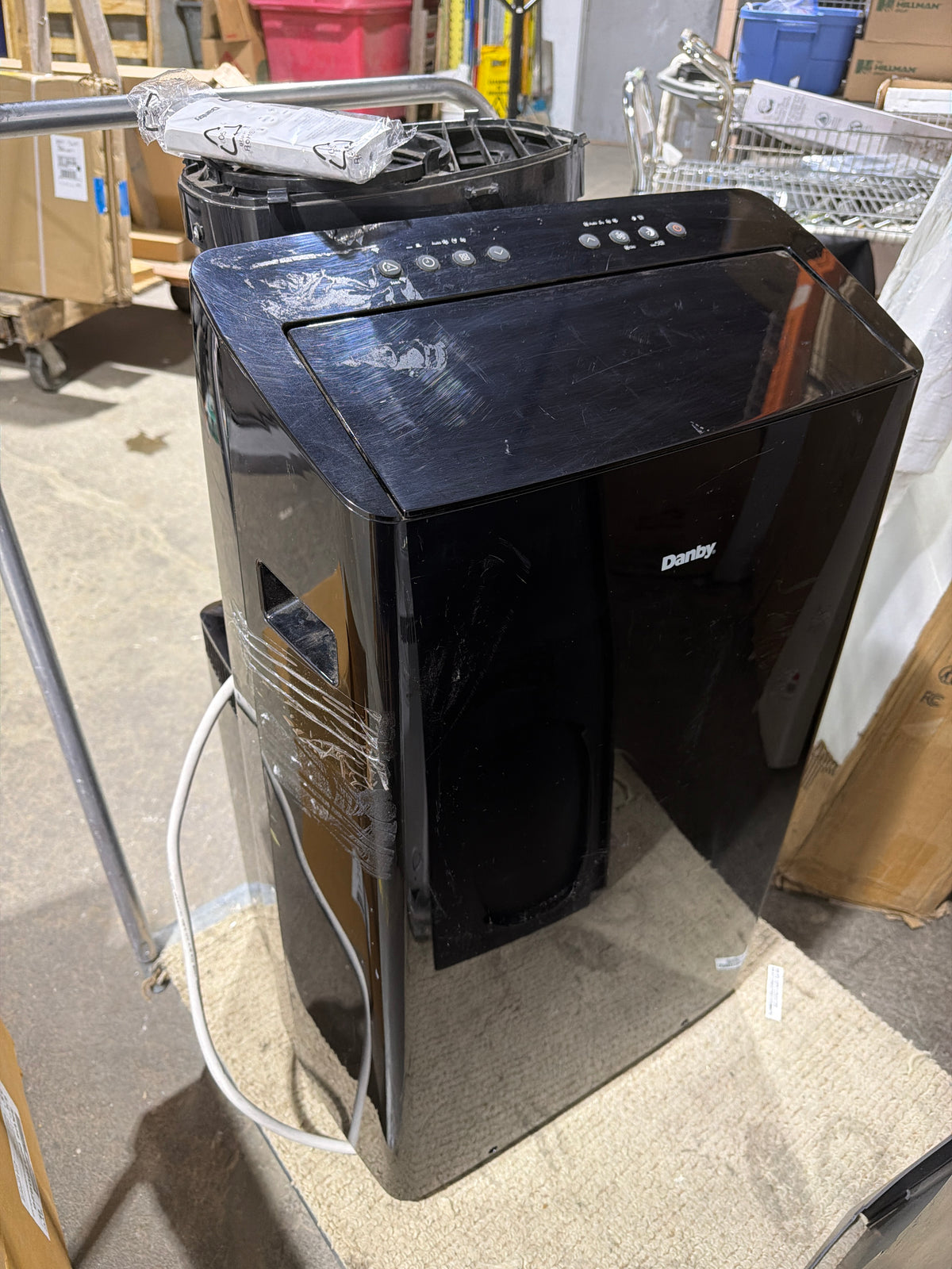 Black Danby 12000 BTU Portable Air Condition with Remote