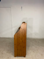56” Wooden Side Board With Glass