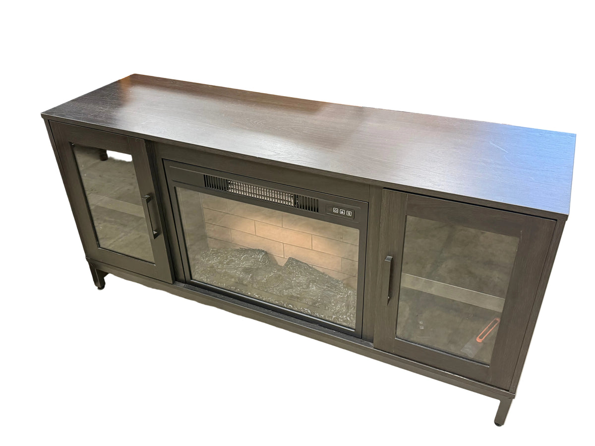 Black Electric Fireplace