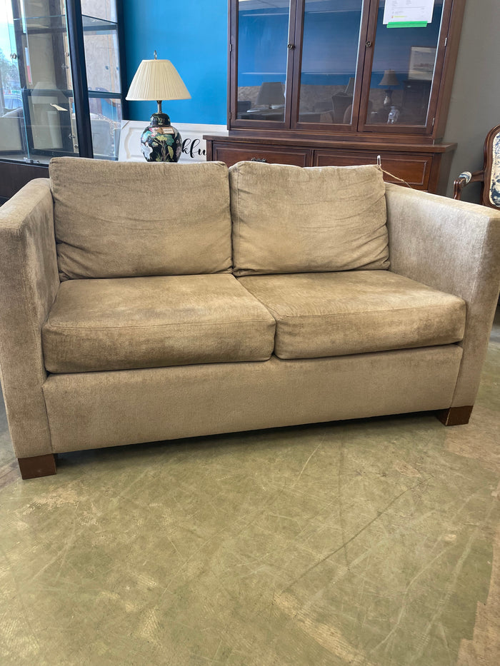 Modern Taupe Loveseat