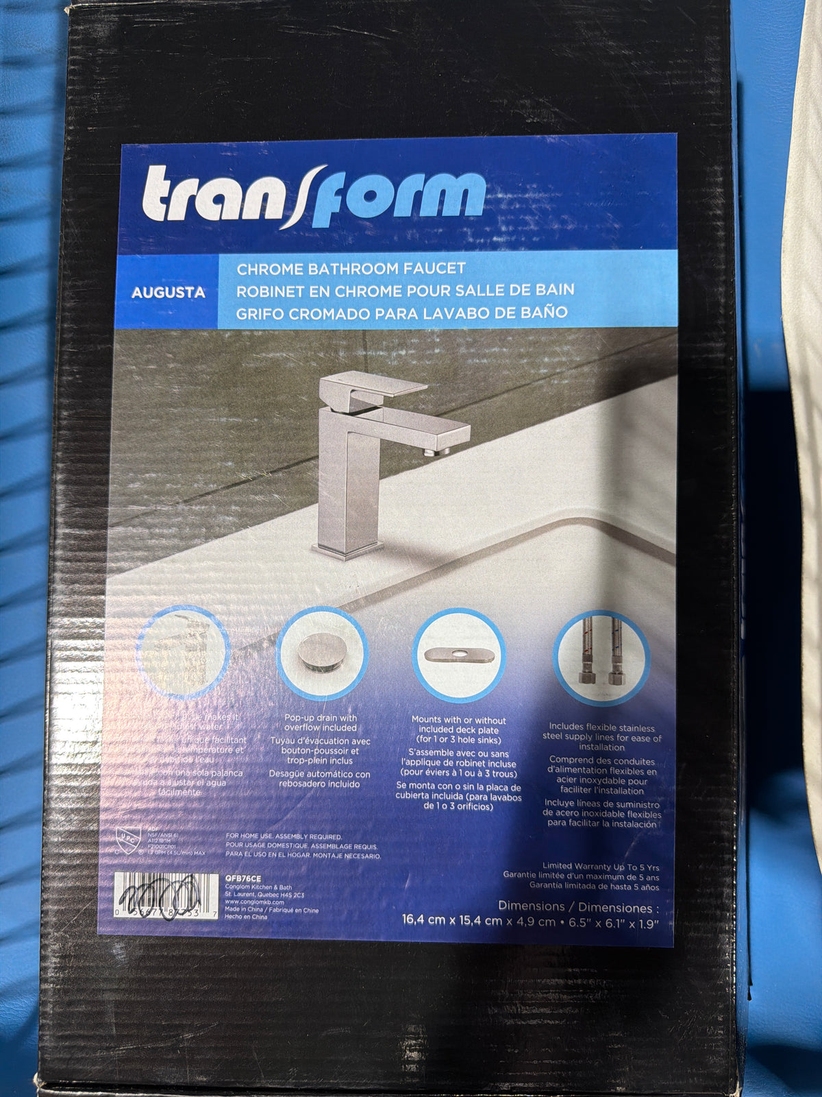 Augusta Single-Handle Bathroom Faucet in Chrome