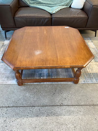 38"W Solid Wood Coffee Table