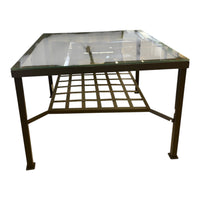 Lauer Metal & Glass Side Table