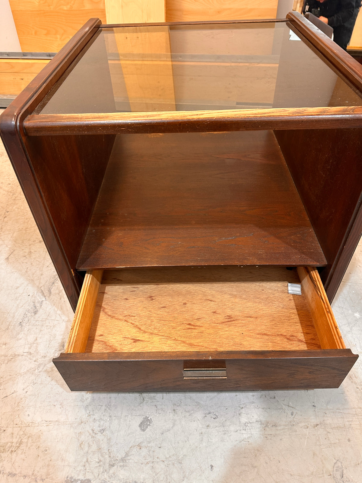 Vintage wooden end tables