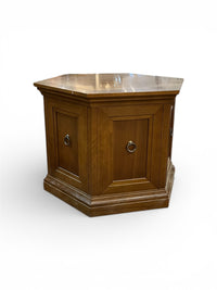 Solid Wood Hexagon Accent Table