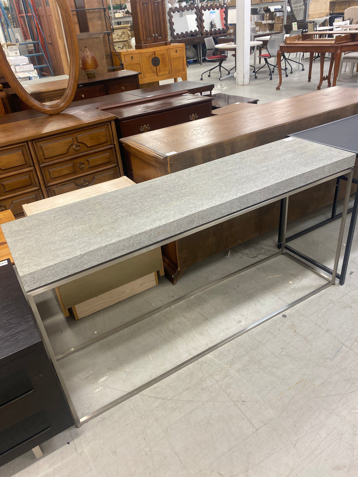 Modern Grey Console Table