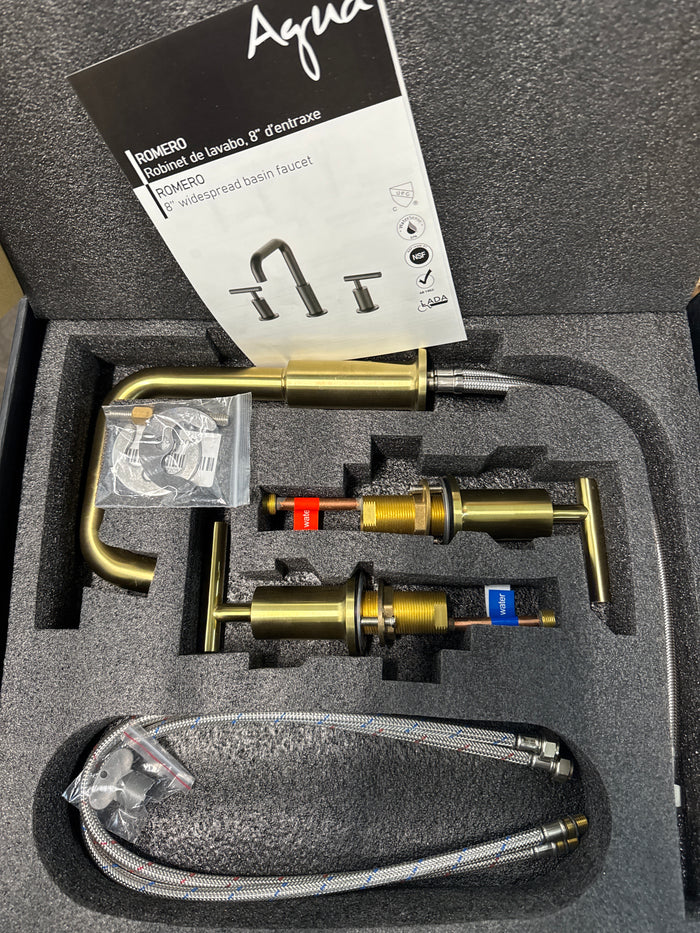 Agua 3-piece Bath Faucet in Gold