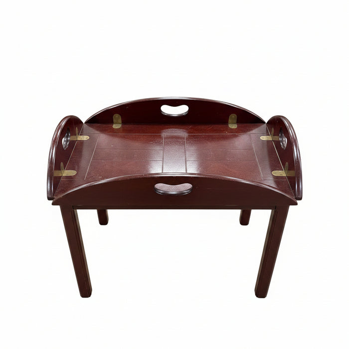 Mahogany Wood Butler Tray Table