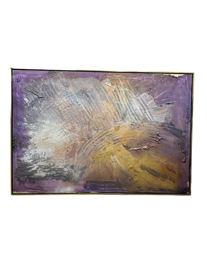 Abstract in Purple - Framed Art