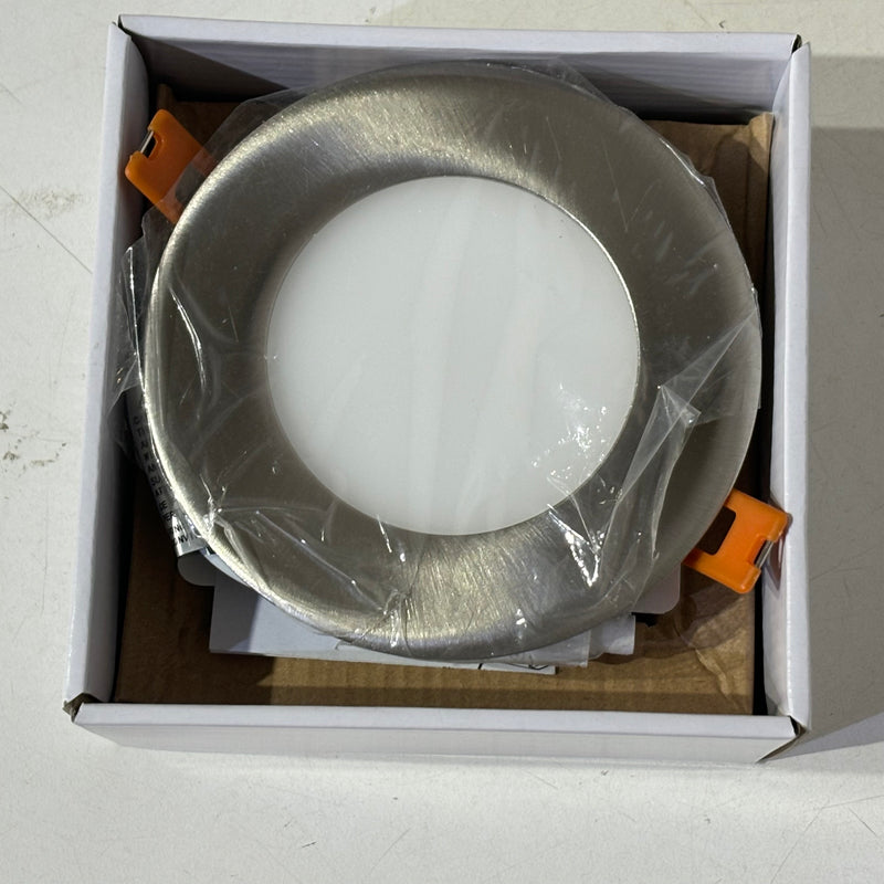 EEL UltraThin LED Recessed Luminaire 4-inch Round, Brushed Nickel