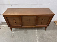 54 In. Wide Vintage Mid-Century Modern Style Wooden Cabinet
