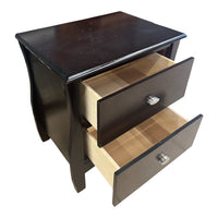 Brown 2-Drawer Nightstand