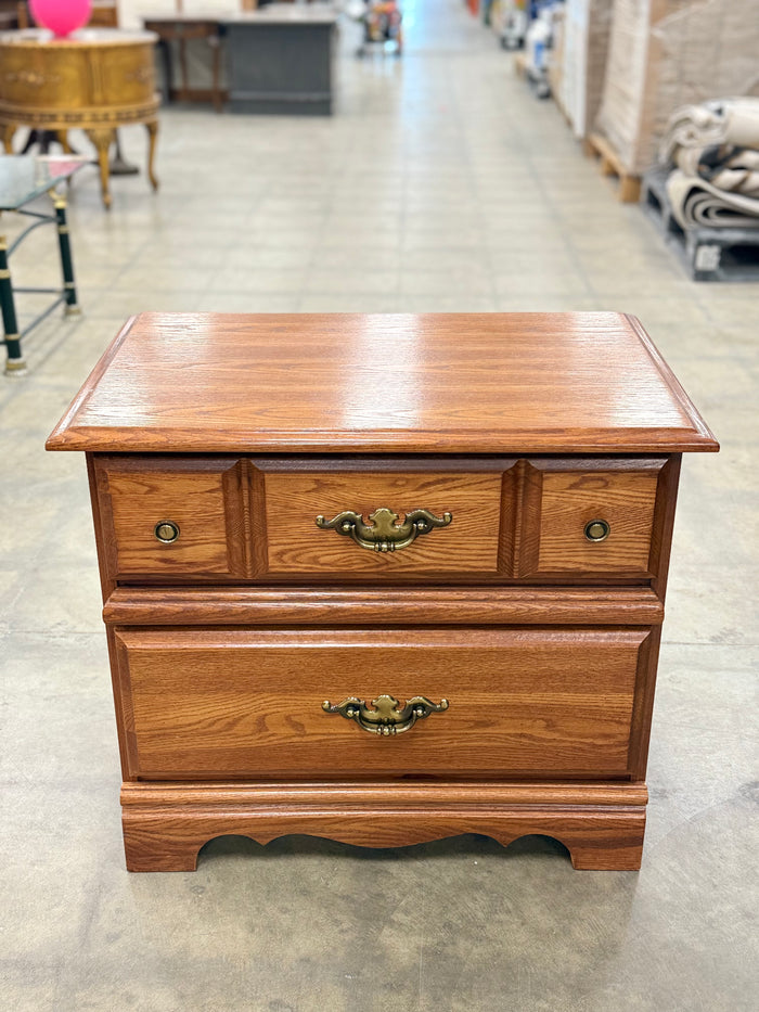 Small Light Honey Brown Nightstand