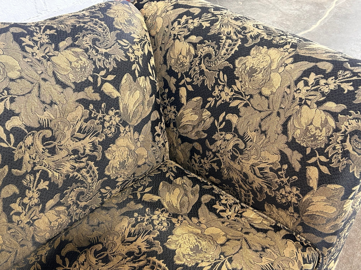 Gold & Black Embroidered Sofa