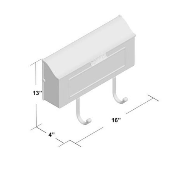 PRO-DF Classic Cast Aluminum Mailbox (Black)