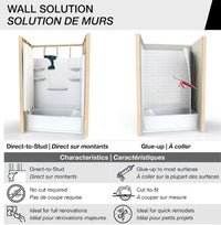MAAX Panama Tub Shower Wall