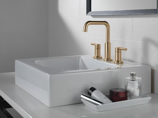 Delta Nicoli Two-Handle Bathroom Faucet (Champagne Bronze)