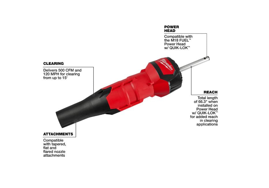 Milwaukee M18 Fuel Blower Attachment (Tool-Only)