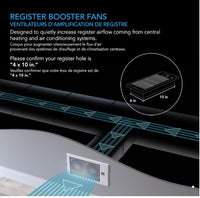 AC Infinity Airtap Quiet Register Booster