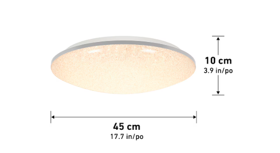 Sparkle 17.7-inch 1-light LED Ceiling Flushmount