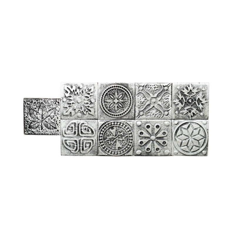 2" x 2" Mixed Silver Décor Inserts Tile
