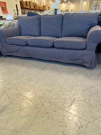 Grey Fabric Three Seat Sofa