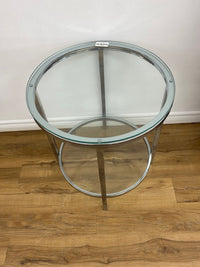 Round Glass Side Table