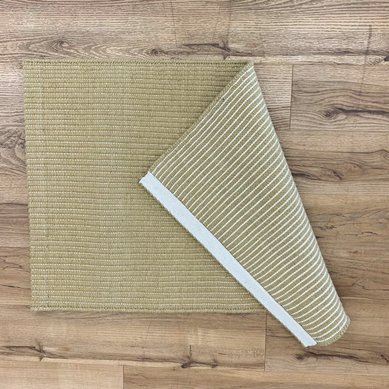 2x3-ft Wool 2-Ply Durrie Area Rug - Jupiter Burnt Beige