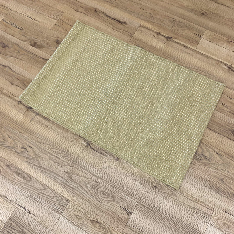 2x3-ft Wool 2-Ply Durrie Area Rug - Jupiter Burnt Beige