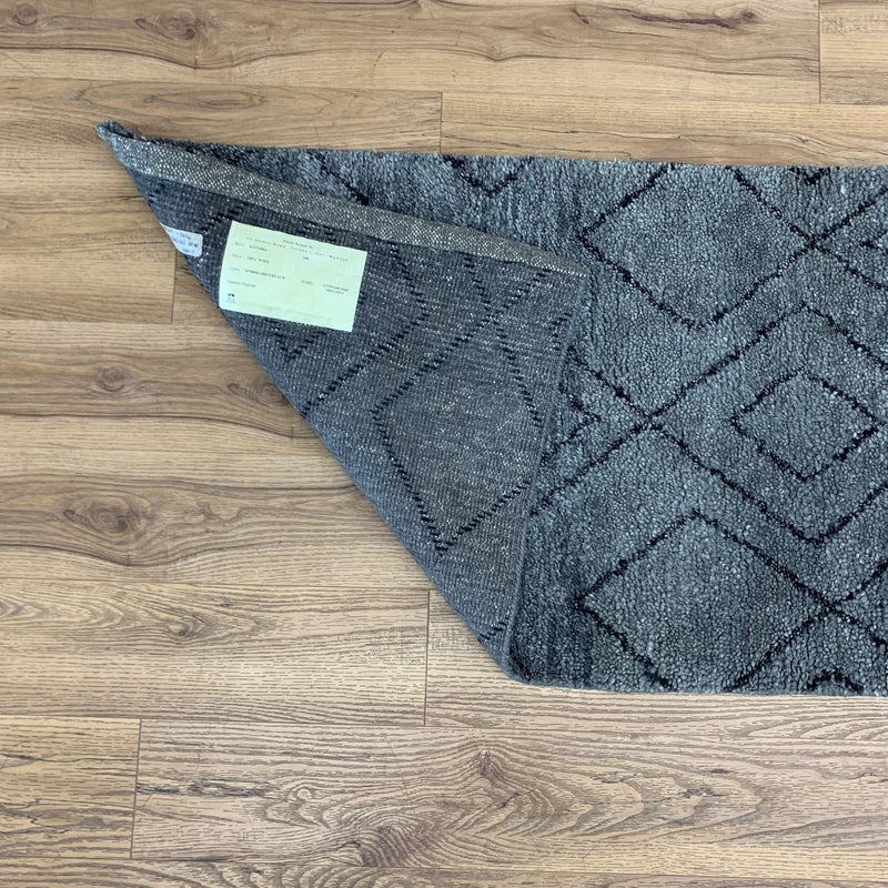 2x3-ft Wool Area Rug - Katabia Grey & Black