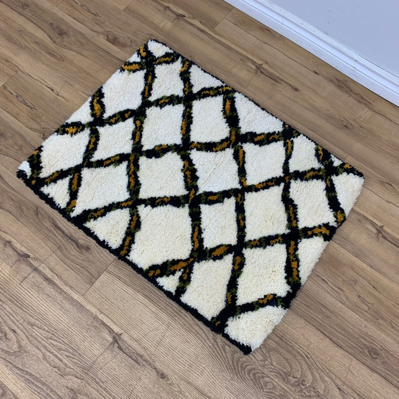 2x3-ft Wool - Jokati Rippled Trellis
