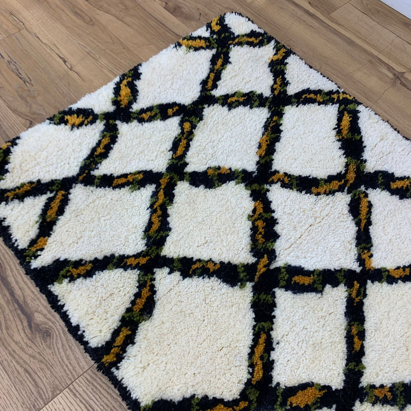 2x3-ft Wool - Jokati Rippled Trellis