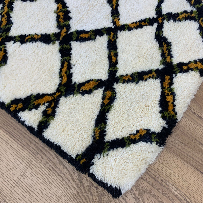 2x3-ft Wool - Jokati Rippled Trellis
