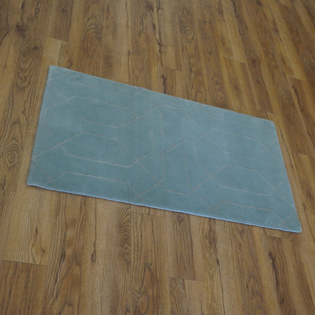 2x4-ft Area Rug - Nouveau Honeycomb Lt Blue