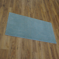 2x4-ft Area Rug - Nouveau Honeycomb Lt Blue