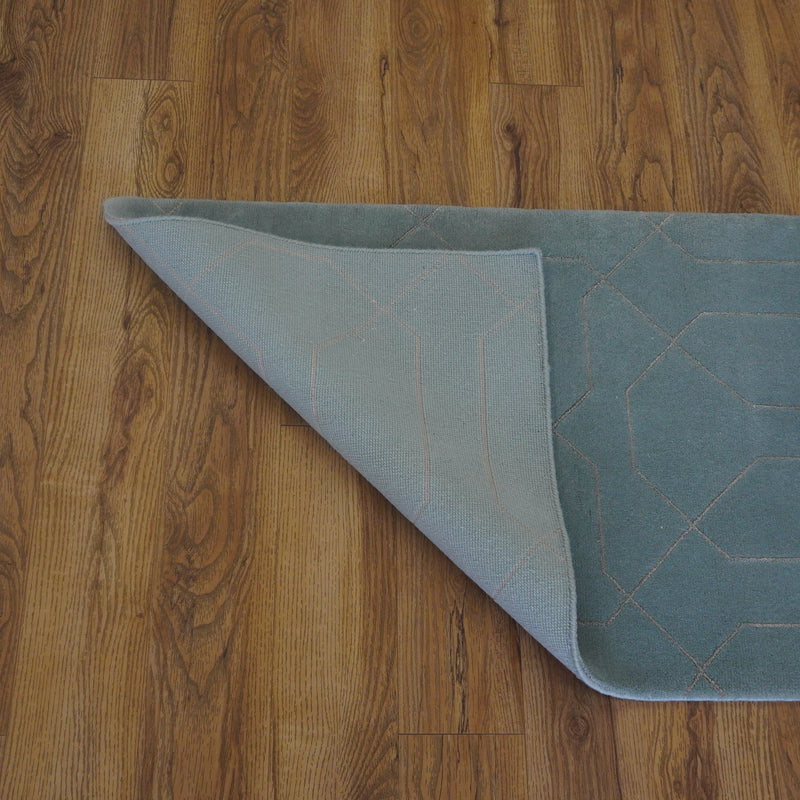 2x4-ft Area Rug - Nouveau Honeycomb Lt Blue