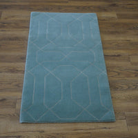 2x4-ft Area Rug - Nouveau Honeycomb Lt Blue