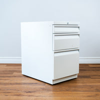 3-Drawer Mobile Steel Pedestal File Cabinet