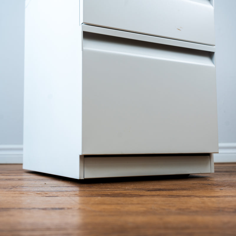 3-Drawer Mobile Steel Pedestal File Cabinet