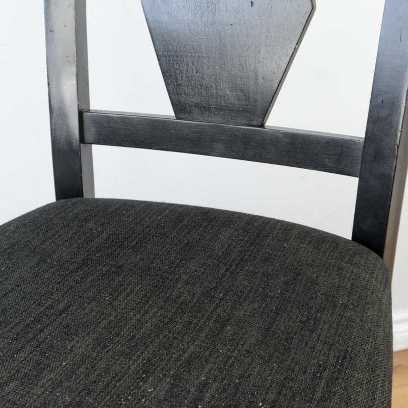 Wooden Dining Chair in Dark Grey