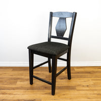 Wooden Dining Chair in Dark Grey