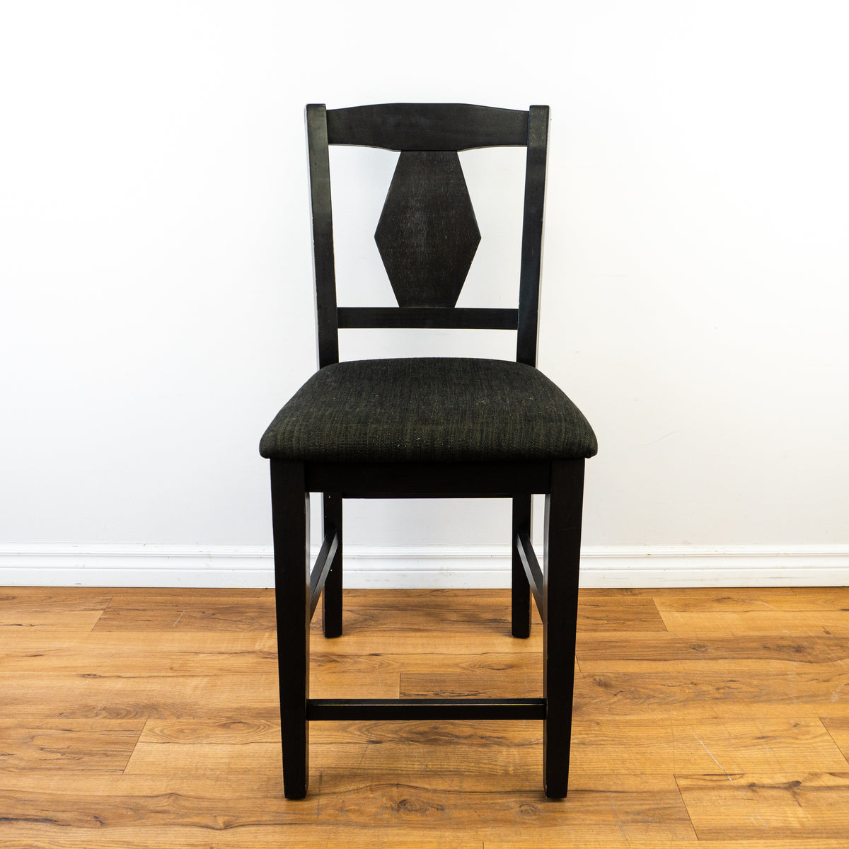 Wooden Dining Chair in Dark Grey