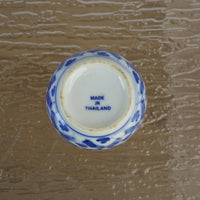 2-inch W Vintage Thai Blue and White Porcelain Tea Cup - Set of 5