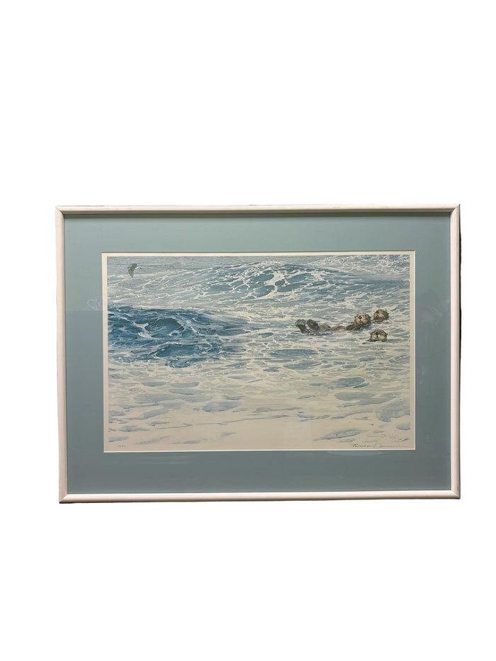 36-Inch Image of 3 American Otters