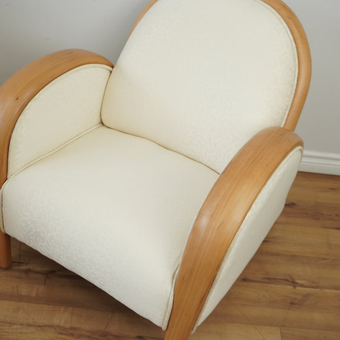 30-inch W Fabric Lounge Chair in Beige
