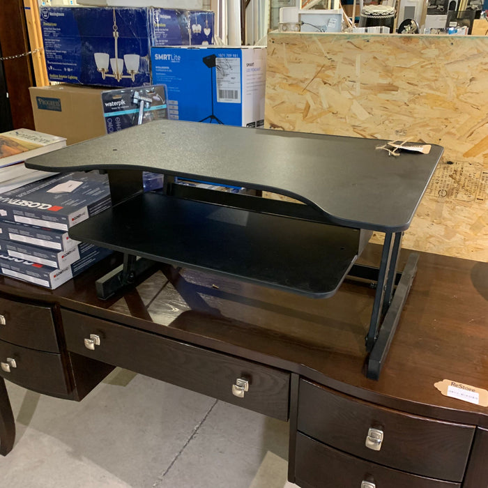 30-inch W Standing Desk Converter in Black