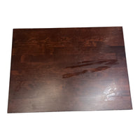 Dark Wood Nightstand w/ Open Shelf
