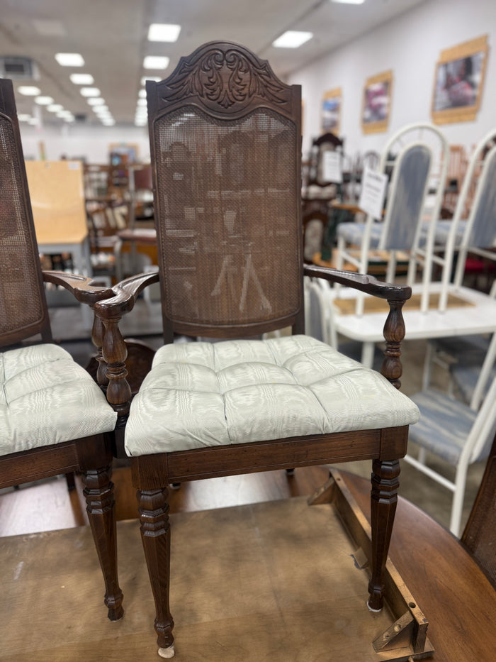 Dark Brown and Mint Green Dining Set